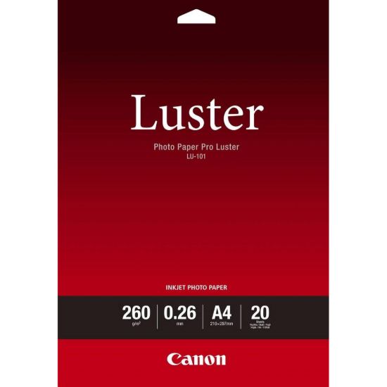 Obrázek Canon fotopaír LU- 101, A4, 20 ks, lesklý 260g/ m