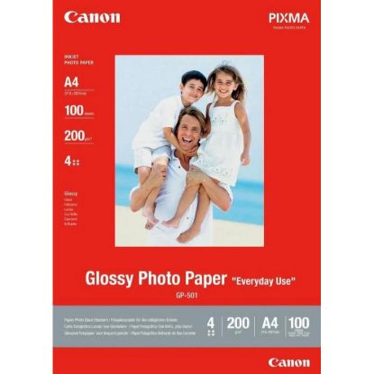 Obrázek Canon fotopapír GP- 501, A4, lesklý, 100 ks, 200g/ m