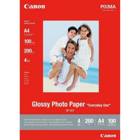 Obrázek Canon fotopapír GP- 501, A4, lesklý, 100 ks, 200g/ m