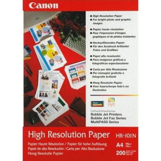 Obrázek Canon fotopapír HR- 101 A4, 50ks, matný, 106 g/ m