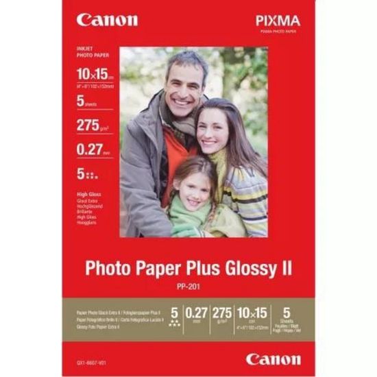 Obrázek Canon fotopapír PP- 201 10 x 15cm fotopapír lesklý, 5ks, 275g