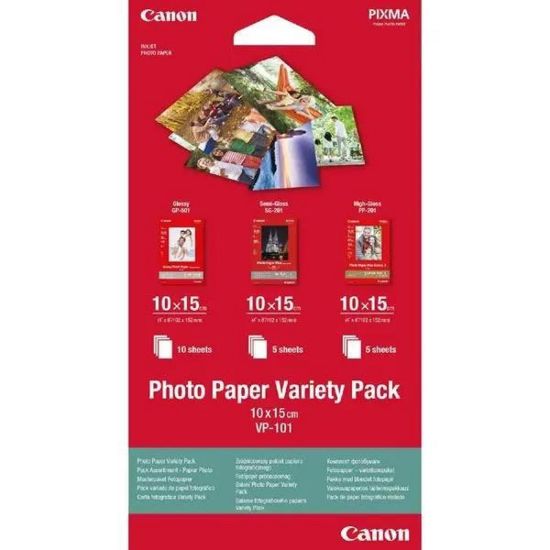 Obrázek Canon PAPÍR Photo Paper Variety Pack 10 x 15cm VP- 101