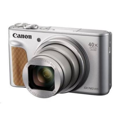Obrázek Canon PowerShot SX740 HS Lite, 20.3Mpix, 40x zoom, WiFi, 4K video - stříbrný