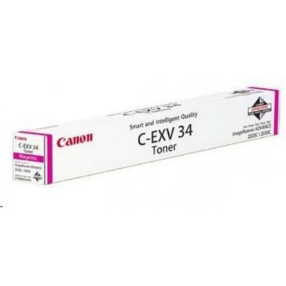 Obrázek Canon Toner C- EXV 34 M purpurová pro iR- CR2030, C2100, C2220i, C2225i, C2230i (51 000 str.)