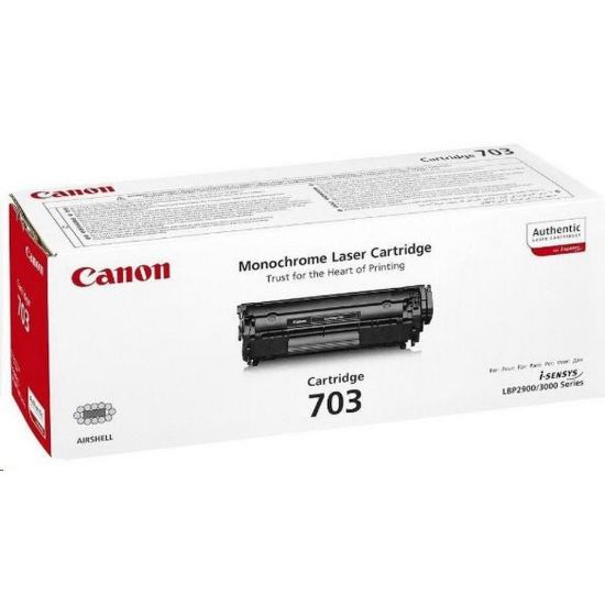 Obrázek Canon TONER CRG- 703 černý pro LBP- 2900, LBP- 2900b (2500 str.)