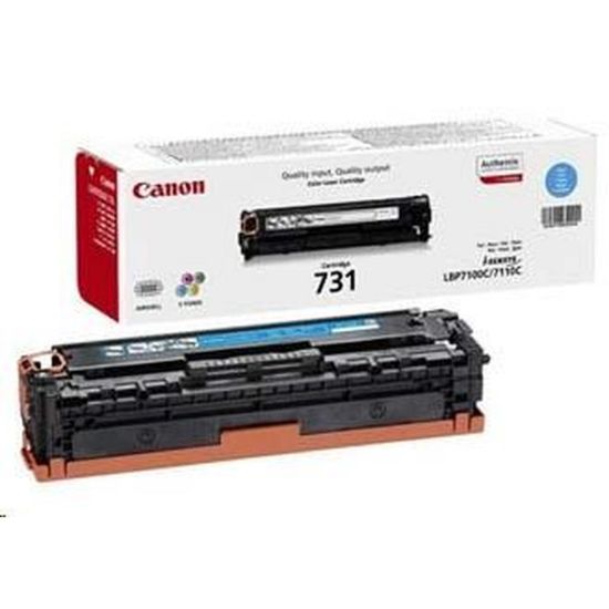 Obrázek Canon TONER CRG- 731C azurová pro i- SENSYS LBP7100Cn, LBP7110Cw, MF623Cn, MF628Cw, MF8230Cn, MF8280Cw (1 500 str.)