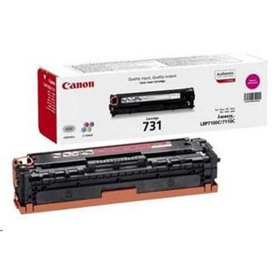 Obrázek Canon TONER CRG- 731M purpurový pro i- SENSYS LBP7100Cn, LBP7110Cw, MF623Cn, MF628Cw, MF8230Cn, MF8280Cw (1 500 str.)
