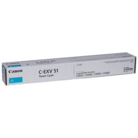Obrázek Canon toner iR- C55xx, C57xx cyan (C- EXV51L) (26000 str.)