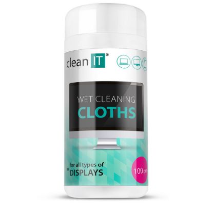 Obrázek CLEAN IT Vlhčené čisticí utěrky na obrazovky 100 ks