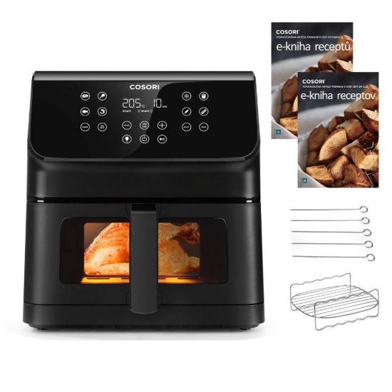 Obrázek Cosori P653 PREMIUM II Plus Chef edition 6, 2l horkovzdušná fritéza, černá