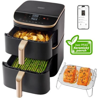 Obrázek Cosori Turbo Tower Pro chytrá horkovzdušná fritéza 10, 8l černá