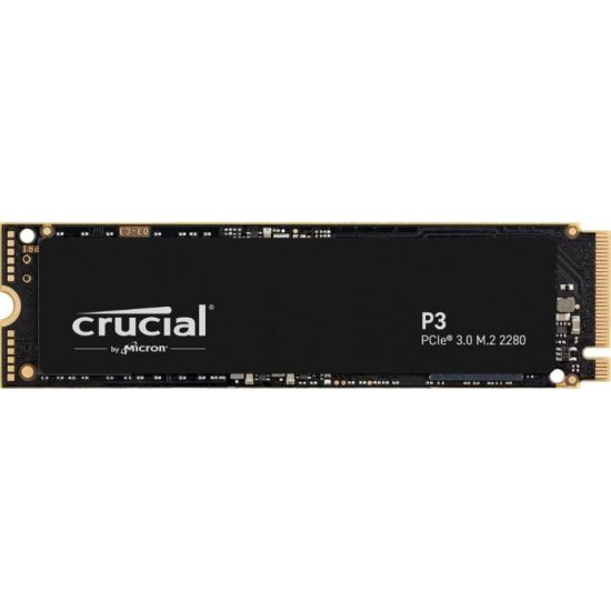 Obrázek CRUCIAL SSD 2 TB P3, M.2 2280, PCIe Gen3 x 4, R: 3500/ W: 3000MB/ s