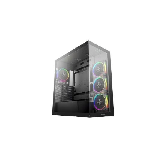 Obrázek DEEPCOOL Case CG580 4F V2, ATX, Průhledná bočnice, 4 x 120mm ARGB, černá