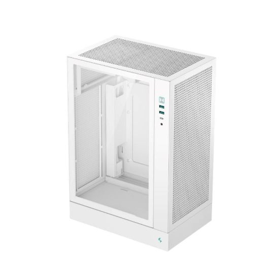 Obrázek DEEPCOOL Case CH170 PLUS WH, ATX, Průhledná bočnice, bílá