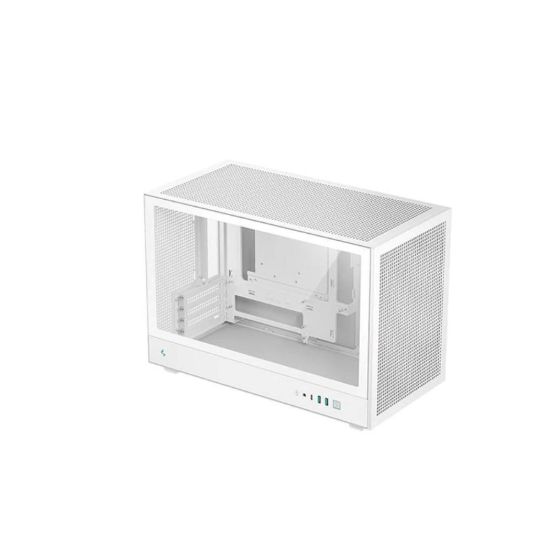 Obrázek DEEPCOOL Case CH260 WH, mATX, Průhledná bočnice, bílá