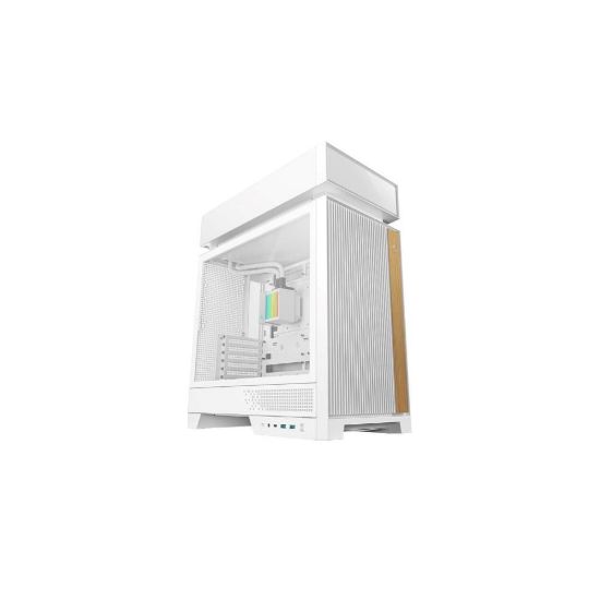Obrázek DEEPCOOL Case CL6600 WH, ATX, Průhledná bočnice, vodní chlazení, bílá