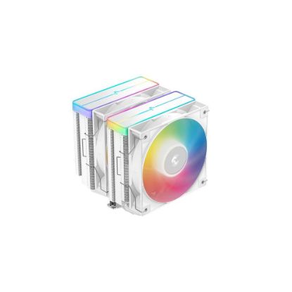 Obrázek DEEPCOOL CPU Chladič AG620 WH ARGB V2, 2 x 120mm, LGA1851, AM5, bílá