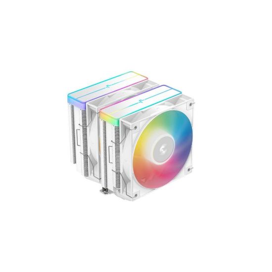 Obrázek DEEPCOOL CPU Chladič AG620 WH ARGB V2, 2 x 120mm, LGA1851, AM5, bílá