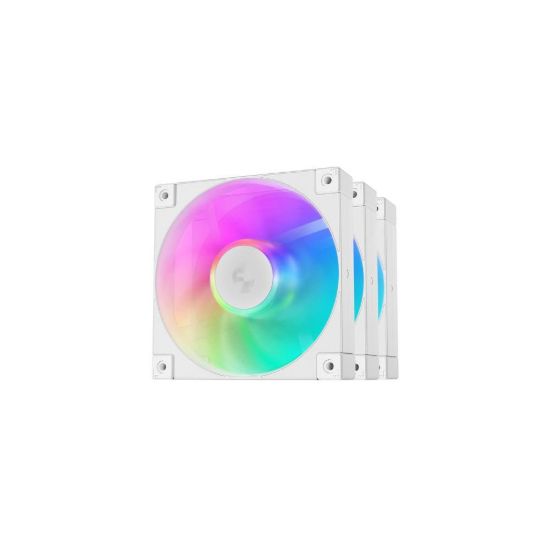 Obrázek DEEPCOOL Ventilátor FD12 ARGB WH 3v1, 3 x 120mm, ARGB, bílá