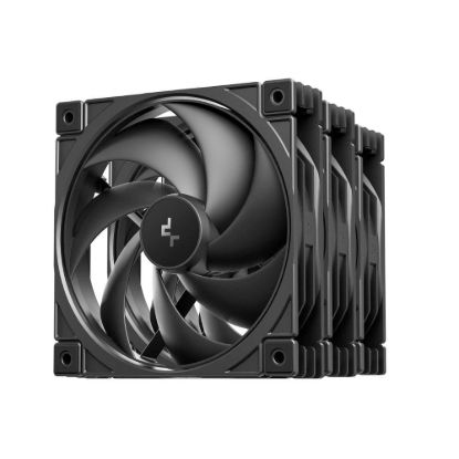 Obrázek DEEPCOOL Ventilátor FD12 V2 3v1, 3 x 120mm, černá
