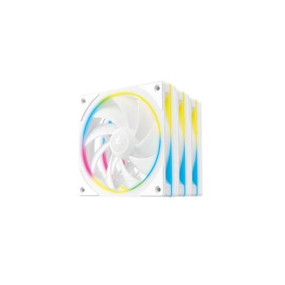 Obrázek DEEPCOOL Ventilátor FL12 SE WH 3v1, 3x 120mm, ARGB, bílá