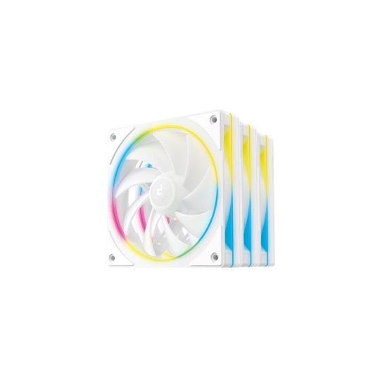 Obrázek DEEPCOOL Ventilátor FL12 SE WH 3v1, 3x 120mm, ARGB, bílá