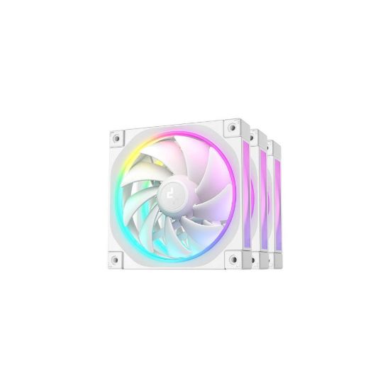Obrázek DEEPCOOL Ventilátor FL12 WH 3v1, 3 x 120mm, ARGB, bílá