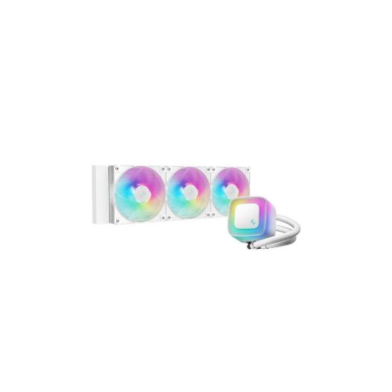 Obrázek DEEPCOOL Vodní chladič LE360 WH V2, ARGB, 3 x 120mm, AM5, LGA1851, bílá
