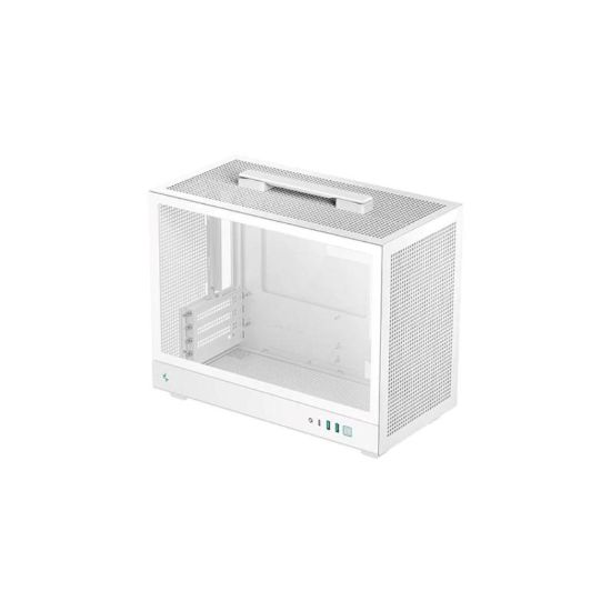 Obrázek DEEPCOOL Case CH160 PLUS WH, mATX, Průhledná bočnice, bílá