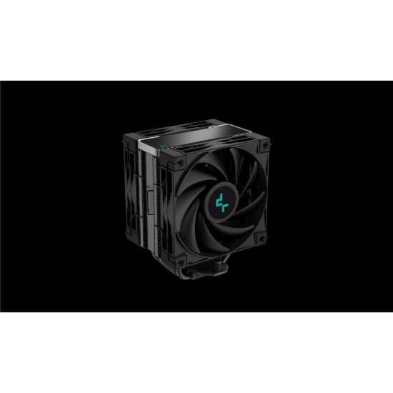 Obrázek DEEPCOOL CPU Chladič AK400 ZERO DARK PLUS, 2 x 120mm, LGA1851, AM5, černá