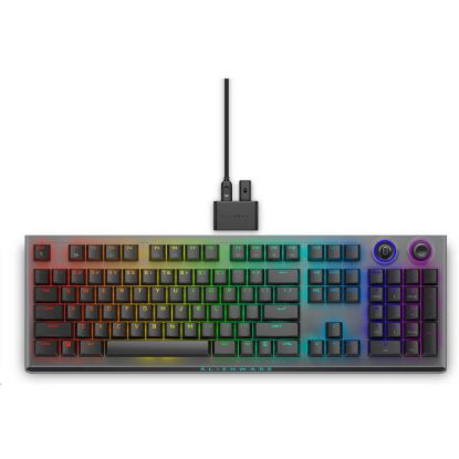 Obrázek DELL KLÁVESNICA Alienware Tri- Mode Wireless Gaming Keyboard - AW920K (Dark Side of the Moon)