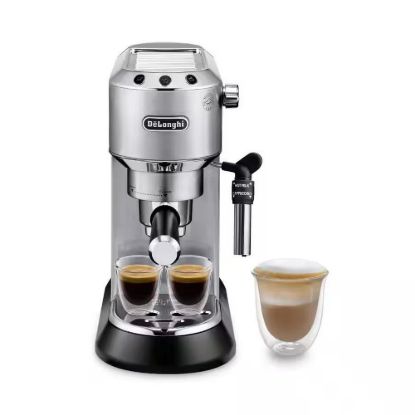 Obrázek DeLonghi Dedica EC685.M Style pákový kávovar, 1300 W, Cappuccino systém, stříbrná
