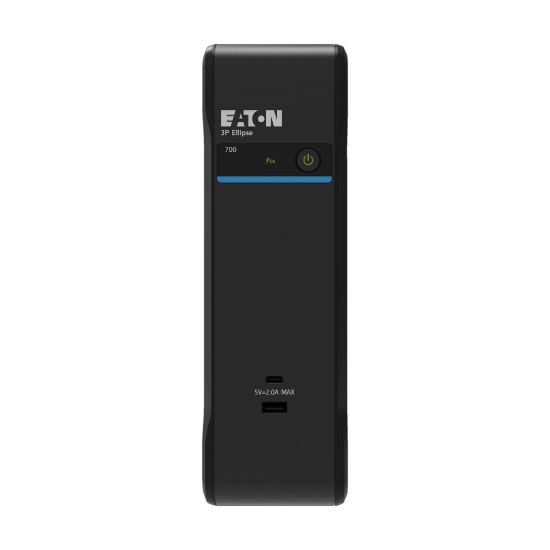 Obrázek Eaton 3P Ellipse UPS USB FR, 700 VA, 420 W, Vstup: C14, Výstupy: (3) Typ E, (1) Pouze přepěťová ochrana Typ E, USB nabíj