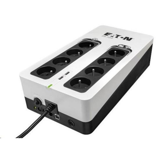 Obrázek Eaton 3S 700 FR, UPS 700VA / 420 W, 8 zásuvek (4 zálohované), USB, 2x USB charge, české zásuvky