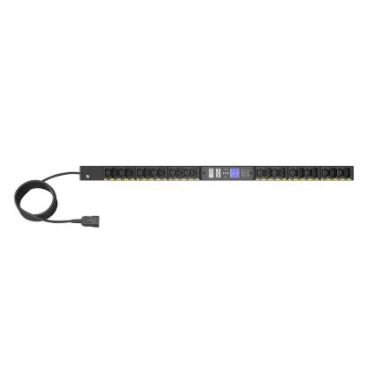 Obrázek Eaton G4 Řízené Rack PDU, 0U, 22.5U, vstup C20, 3m kabel, 1ph, 3.7kW, 16A, 200- 240V, 24 zásuvek (12)C13, (12)C39