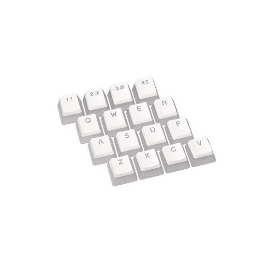Obrázek ENDORFY Klávesy PBT Pudding Onyx White Double shot, bílá