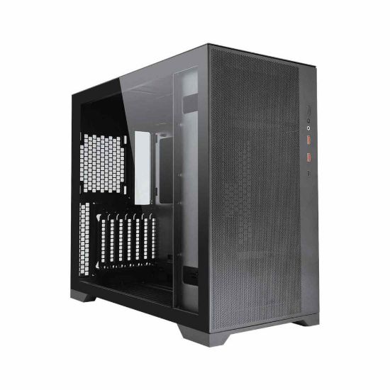 Obrázek Fortron skříň Midi Tower CMT580, průhledná bočnice, E- ATX, 4 x ventilátor