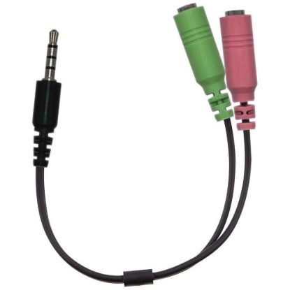 Obrázek GENIUS audio adaptér 2x female 3, 5mm jack na 1x male 3, 5" jack