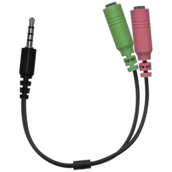 Obrázek GENIUS audio adaptér 2x female 3, 5mm jack na 1x male 3, 5" jack
