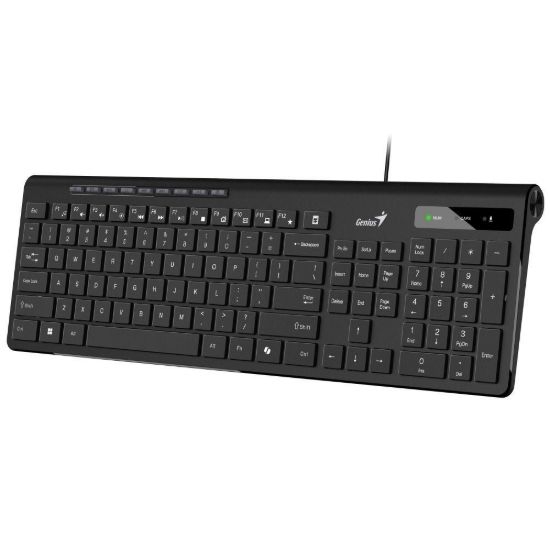 Obrázek GENIUS klávesnice Slimstar 230 II, Drátová, USB, černá, CZ+SK layout