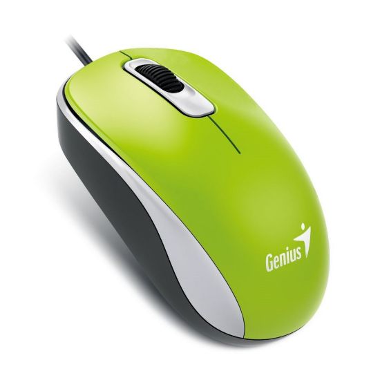 Obrázek GENIUS myš DX- 110, drátová, 1000 dpi, USB, zelená
