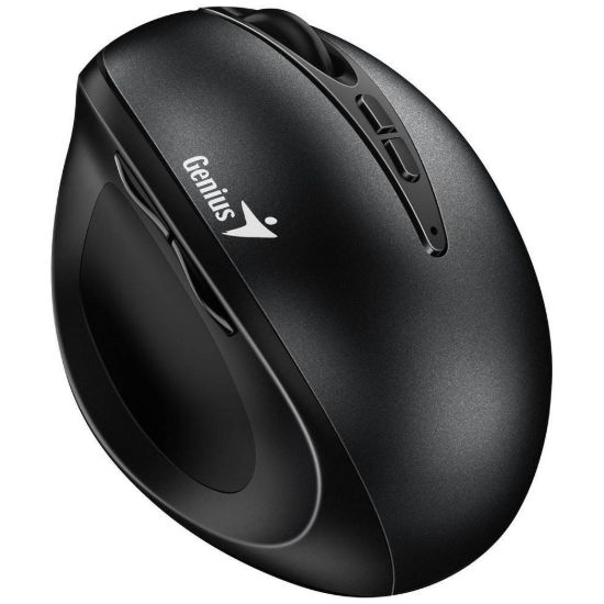Obrázek GENIUS myš Ergo 8300S Black/ vertikální/ 1600 dpi/ bezdrátová/ 7tlačítek/ tichá/ černá