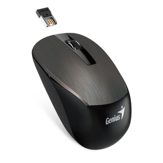 Obrázek GENIUS myš NX- 7015/ 1600 dpi/ Blue- Eye senzor/ bezdrátová/ čokoládová