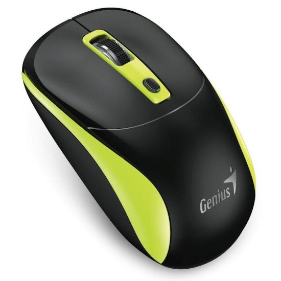 Obrázek GENIUS myš NX- 7123/ 1200 dpi/ bezdrátová/ Copilot/ černo- zelená