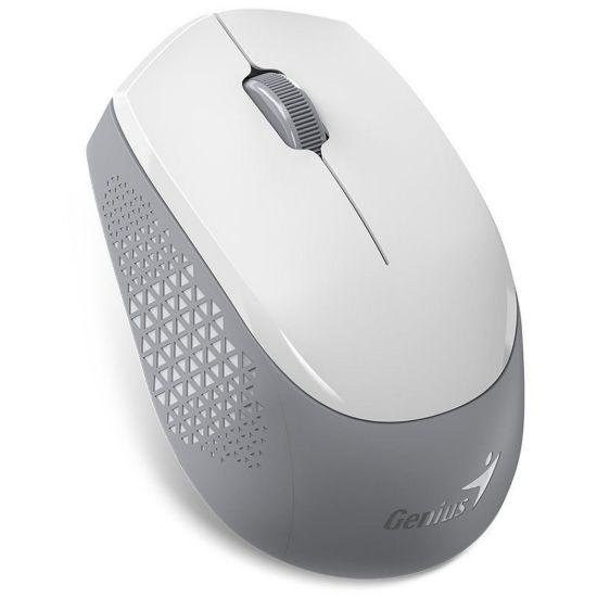 Obrázek GENIUS myš NX- 8000S BT/ duální Bluetooth + 2, 4GHz/ 1200 dpi/ bezdrátová/ tichá/ bílošedá