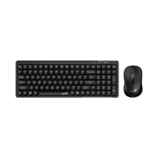 Obrázek GENIUS set klávesnice + myš LuxeMate Q8100, Bezdrátový set, CZ+SK, černá