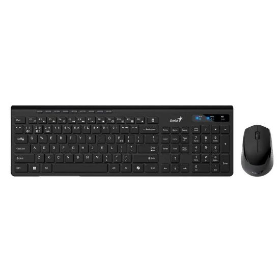 Obrázek GENIUS set klávesnice + myš SlimStar 8230, Bezdrátový set, CZ+SK, černá