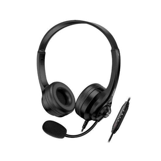 Obrázek GENIUS sluchátka HS- 235U, USB- A, 2.4m, černá