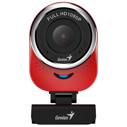 Obrázek GENIUS webkamera QCam 6000/ červená/ Full HD 1080P/ USB2.0/ mikrofon