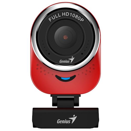 Obrázek GENIUS webkamera QCam 6000/ červená/ Full HD 1080P/ USB2.0/ mikrofon